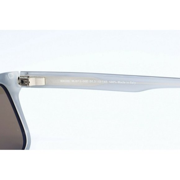 Maui Jim Waipio Valley MJ 812-06E Square Black Sunglasses Polarized Blue Lens - Picture 4 of 5